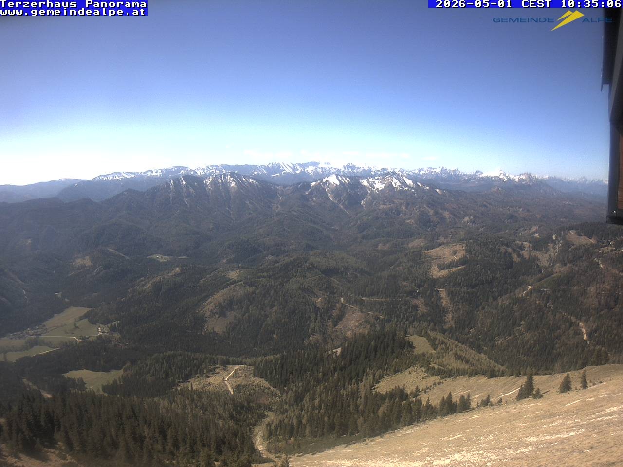 Archiv Foto Webcam Gemeindealpe Mitterbach Panorama Terzerhaus
