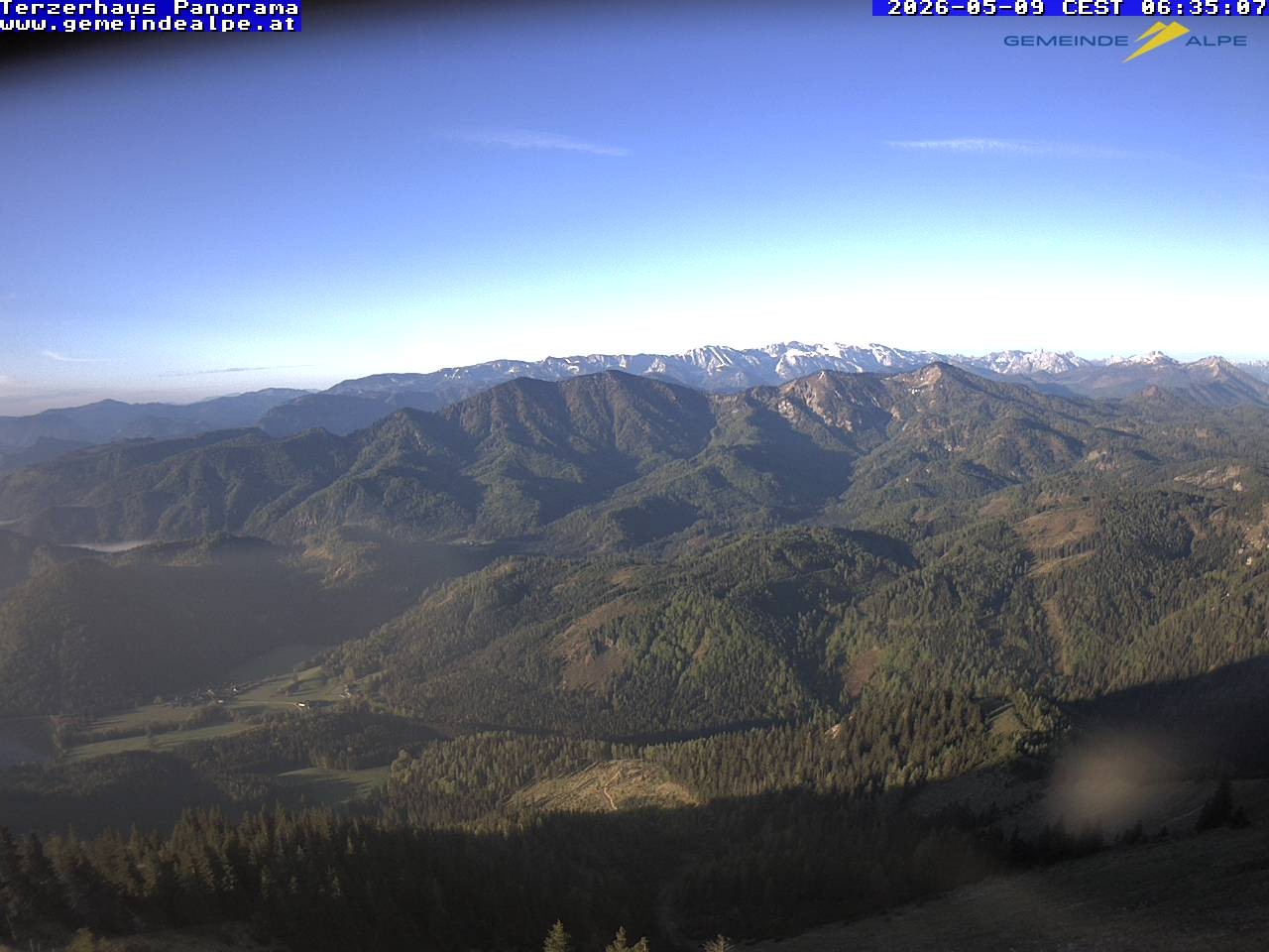 Archiv Foto Webcam Gemeindealpe Mitterbach Panorama Terzerhaus