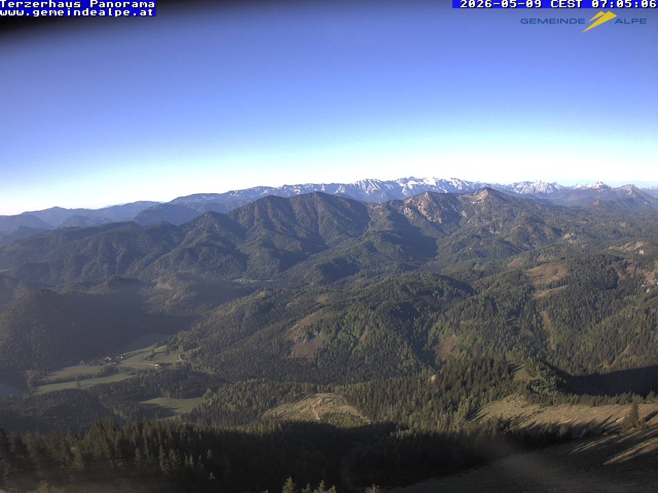 Archiv Foto Webcam Gemeindealpe Mitterbach Panorama Terzerhaus