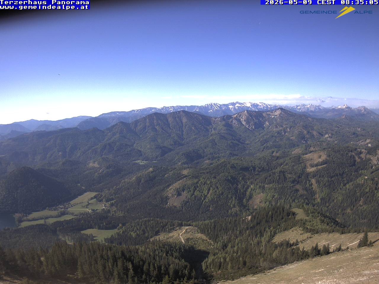 Archiv Foto Webcam Gemeindealpe Mitterbach Panorama Terzerhaus