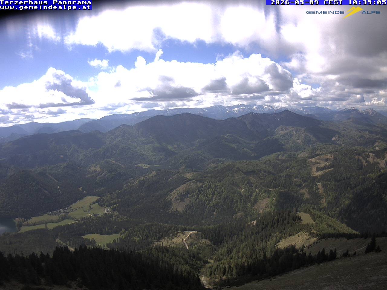 Archiv Foto Webcam Gemeindealpe Mitterbach Panorama Terzerhaus