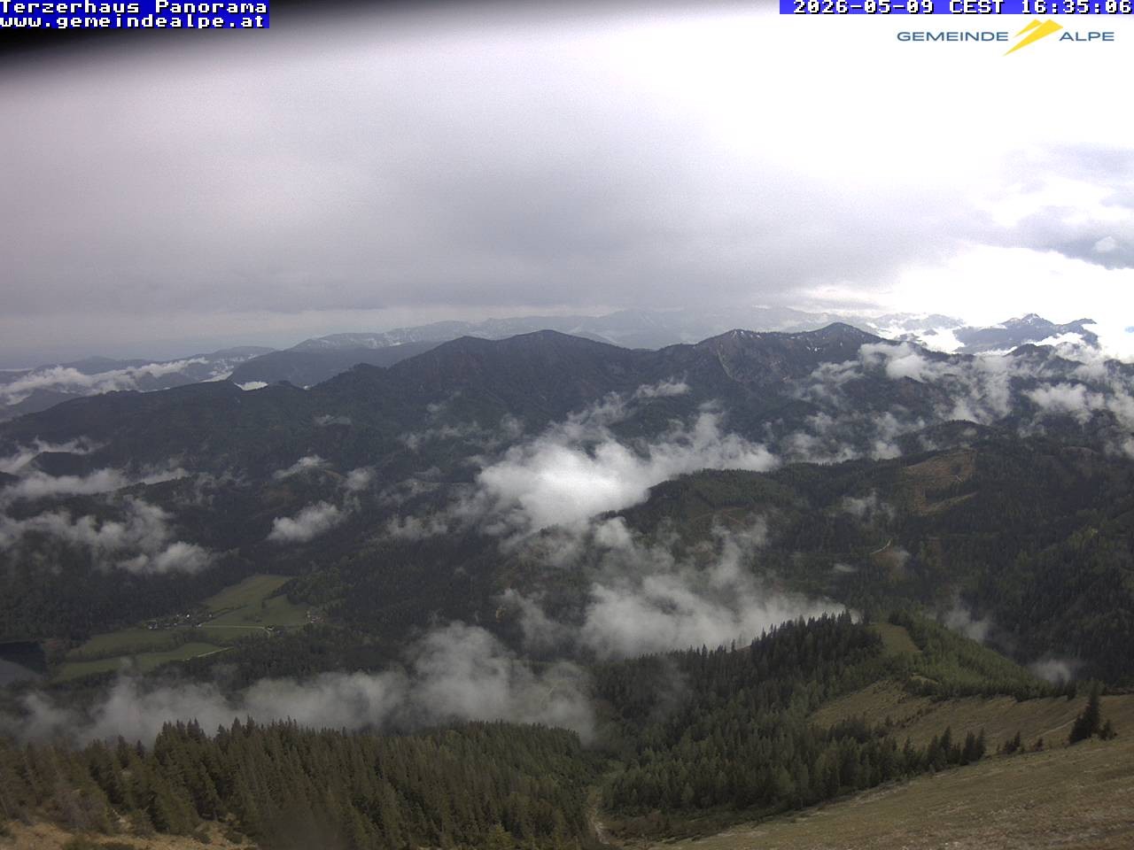Archiv Foto Webcam Gemeindealpe Mitterbach Panorama Terzerhaus