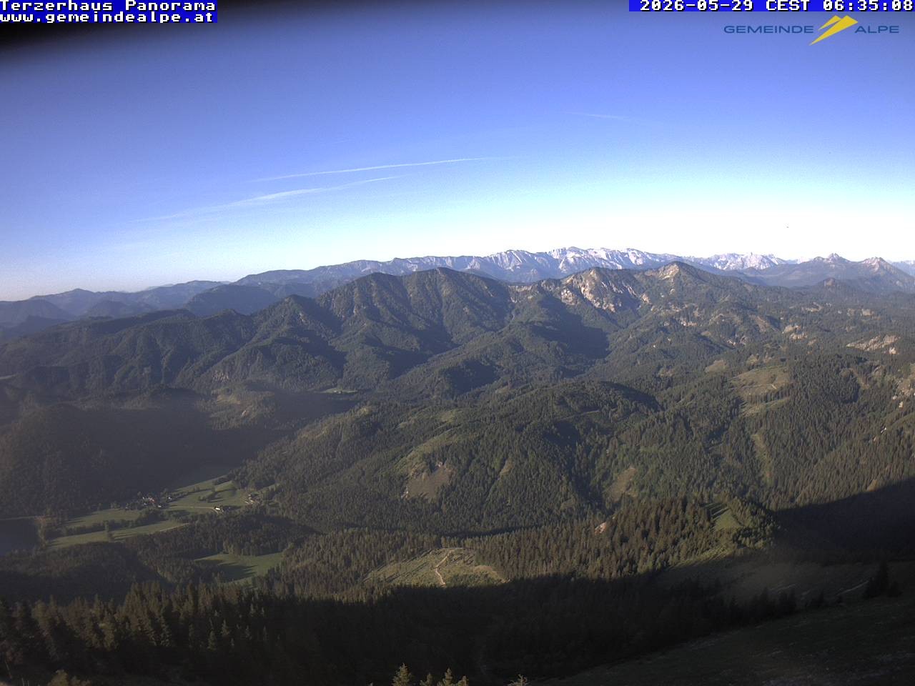 Archiv Foto Webcam Gemeindealpe Mitterbach Panorama Terzerhaus