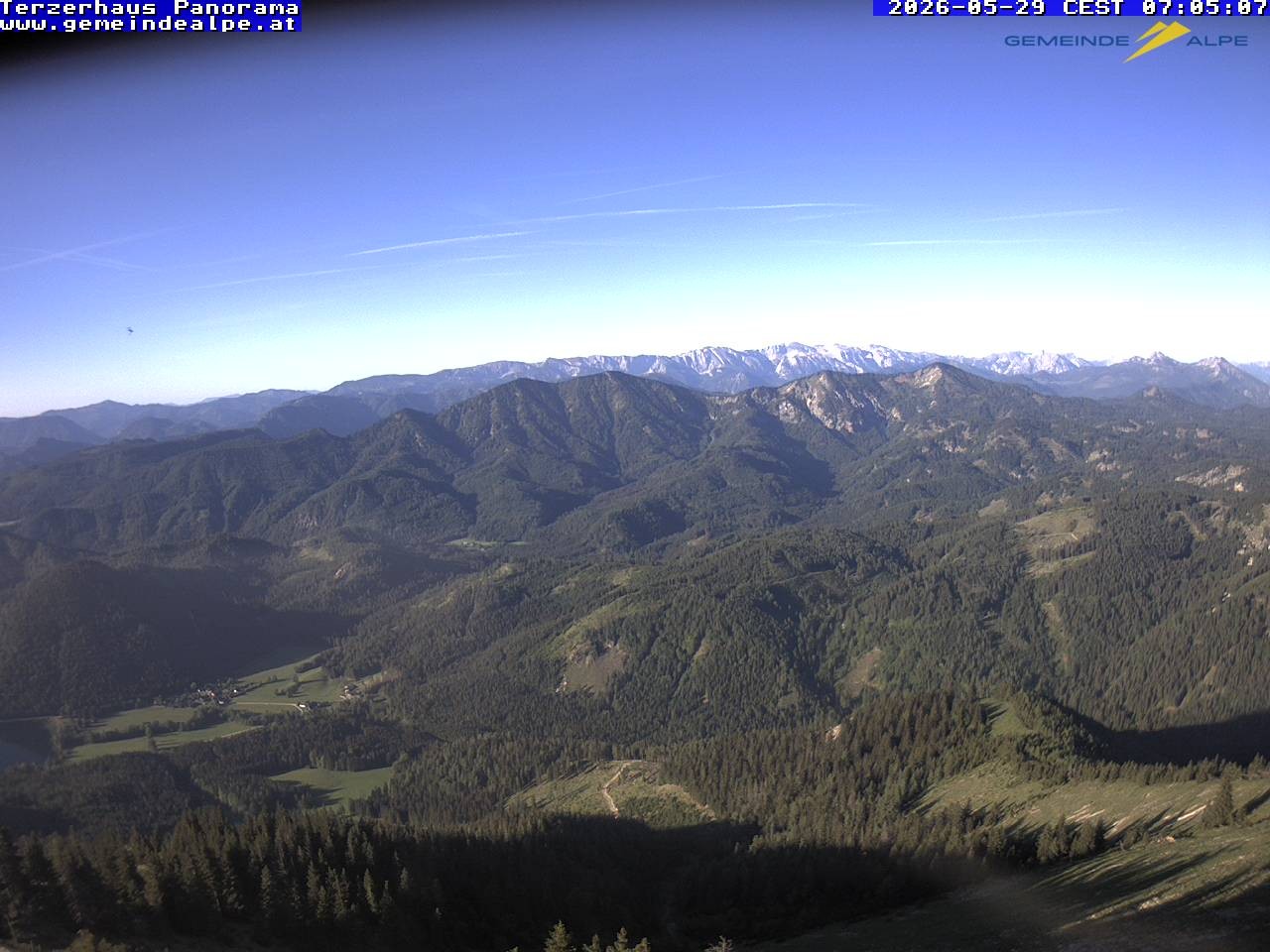 Archiv Foto Webcam Gemeindealpe Mitterbach Panorama Terzerhaus
