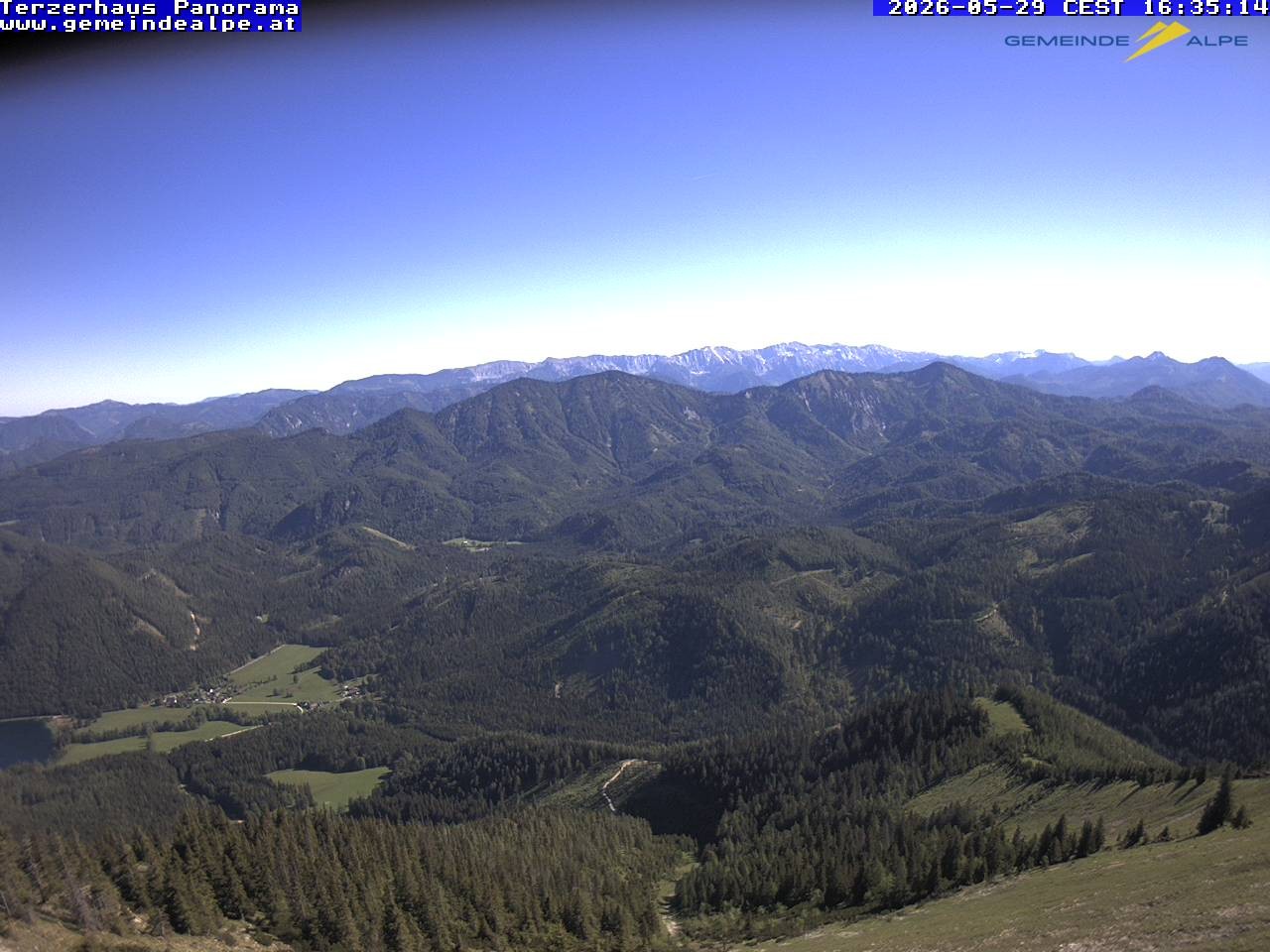 Archiv Foto Webcam Gemeindealpe Mitterbach Panorama Terzerhaus