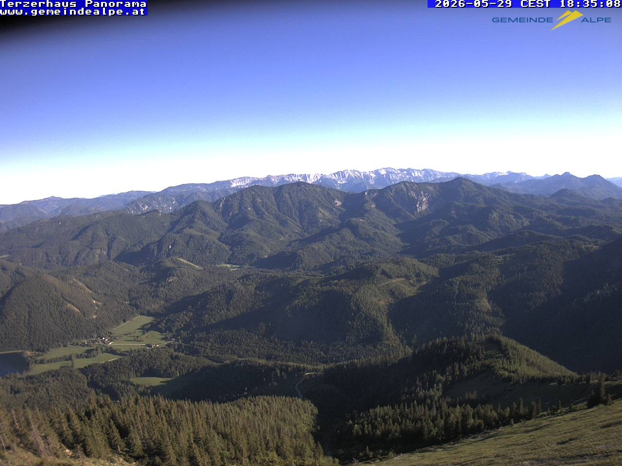 Archiv Foto Webcam Gemeindealpe Mitterbach Panorama Terzerhaus
