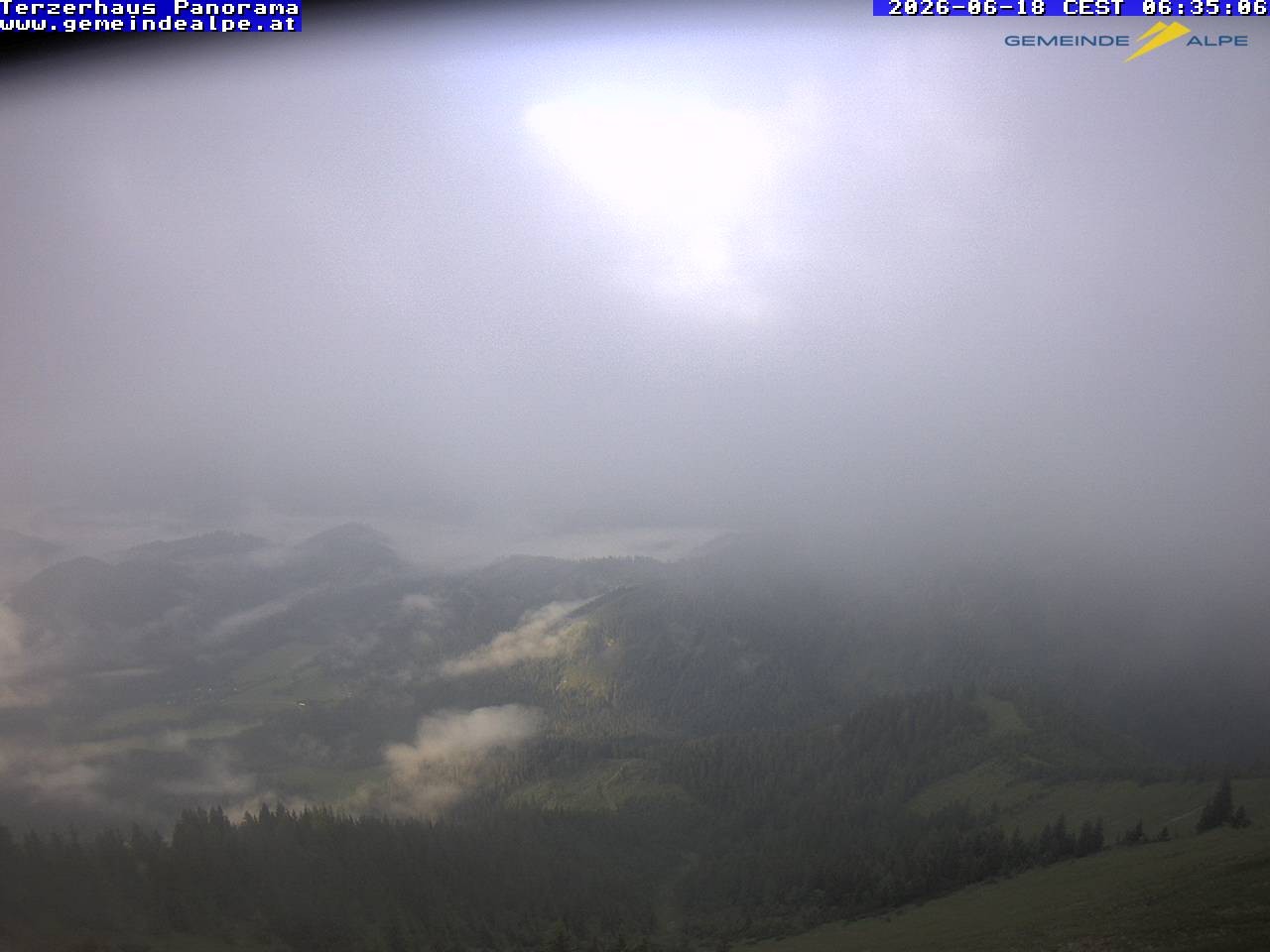 Archiv Foto Webcam Gemeindealpe Mitterbach Panorama Terzerhaus