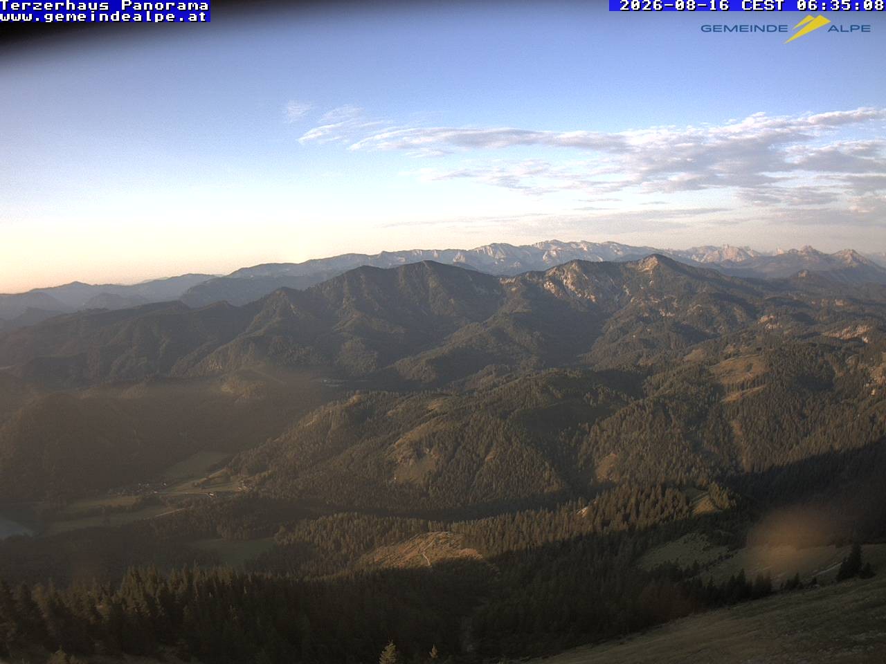 Archiv Foto Webcam Gemeindealpe Mitterbach Panorama Terzerhaus