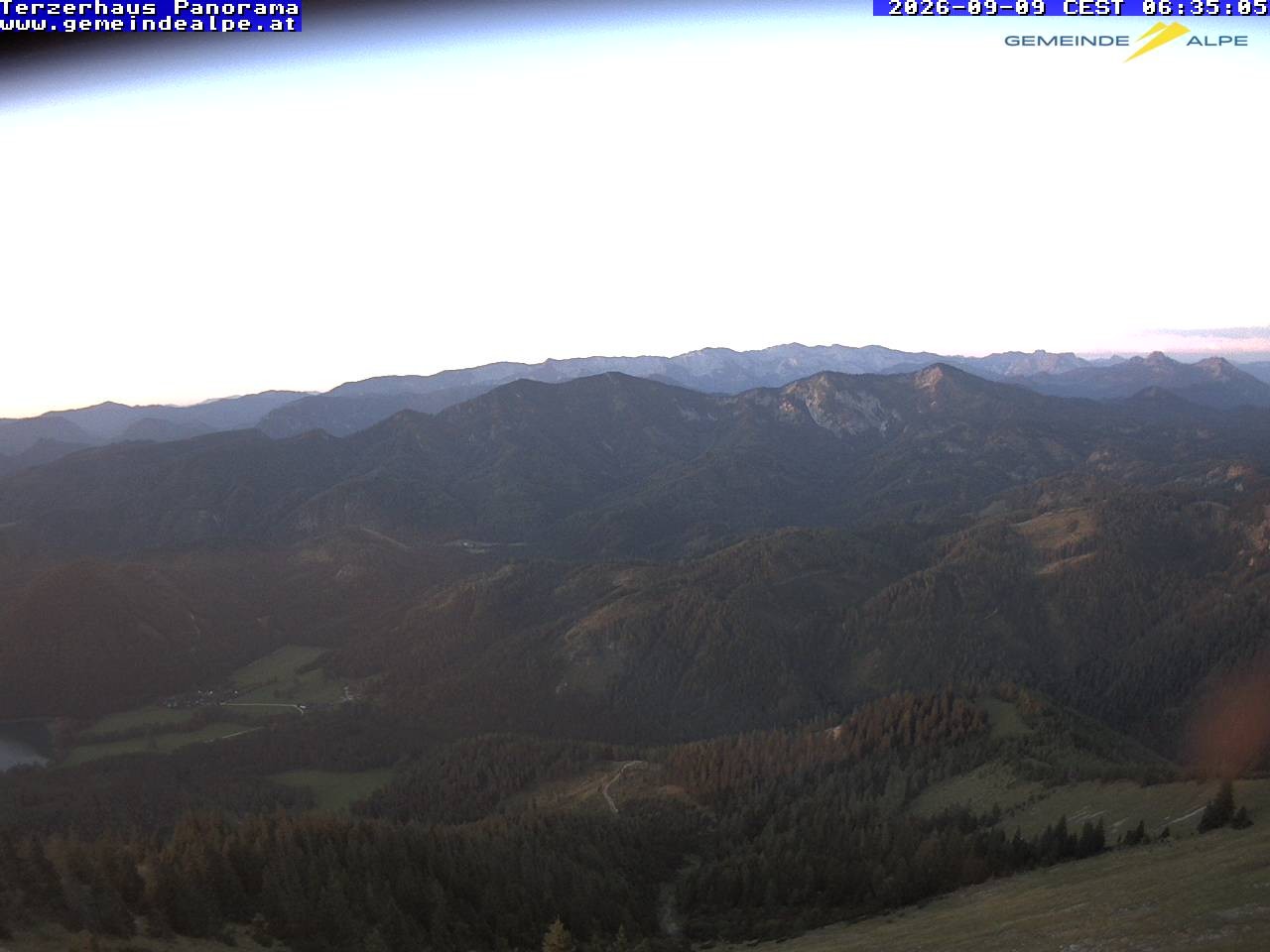 Archiv Foto Webcam Gemeindealpe Mitterbach Panorama Terzerhaus
