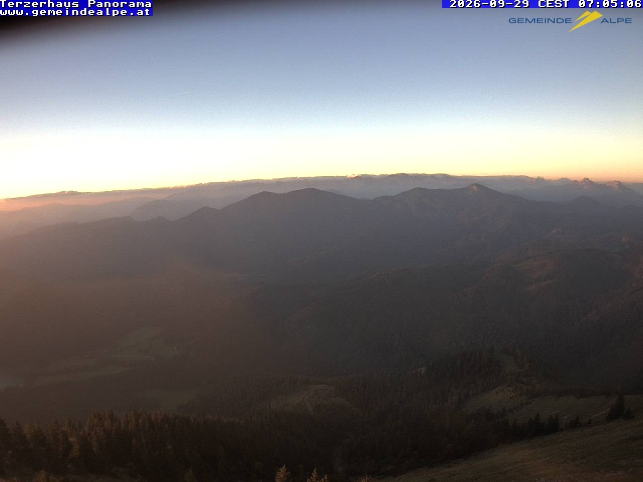 Archiv Foto Webcam Gemeindealpe Mitterbach Panorama Terzerhaus