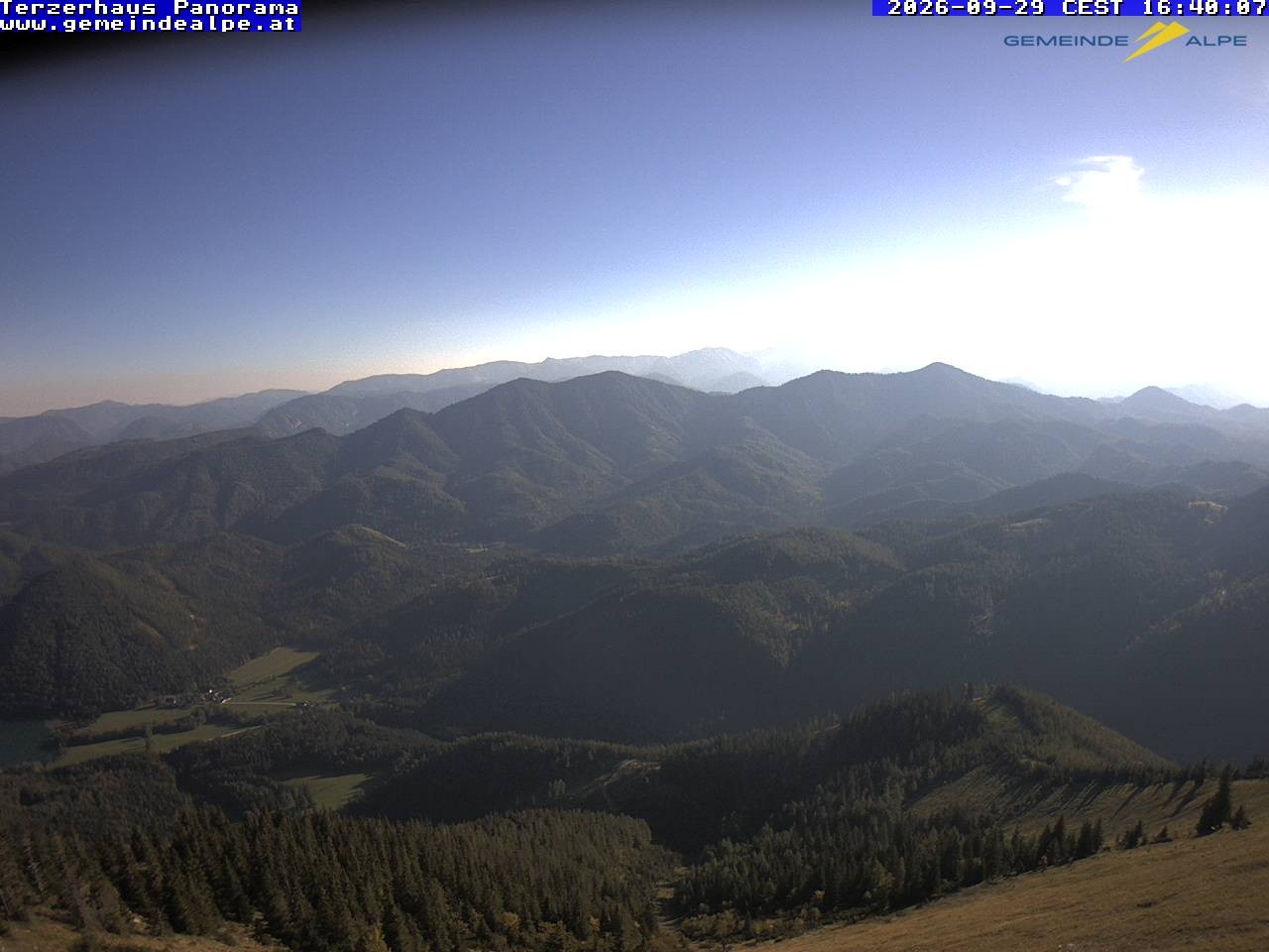 Archiv Foto Webcam Gemeindealpe Mitterbach Panorama Terzerhaus