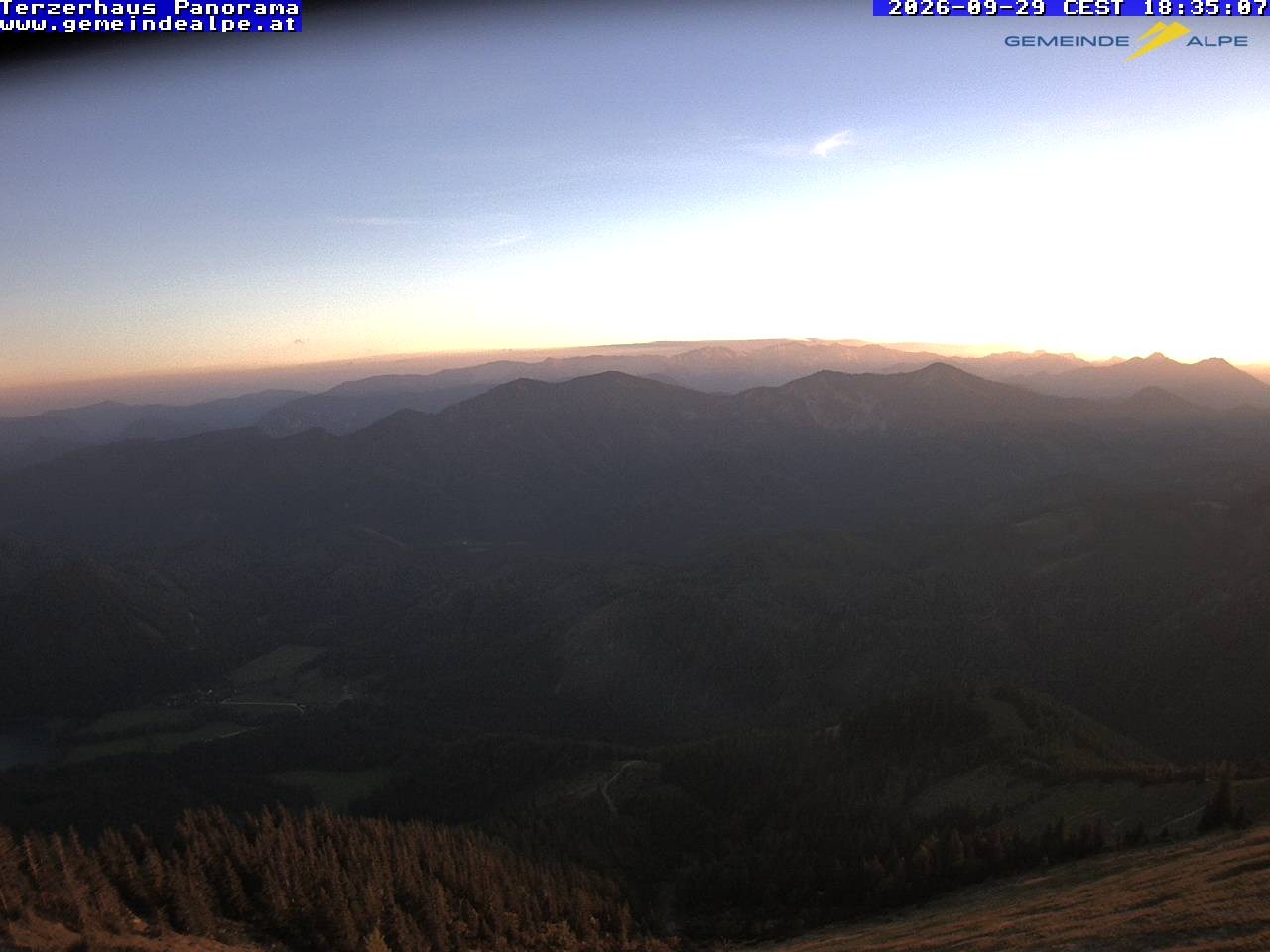 Archiv Foto Webcam Gemeindealpe Mitterbach Panorama Terzerhaus