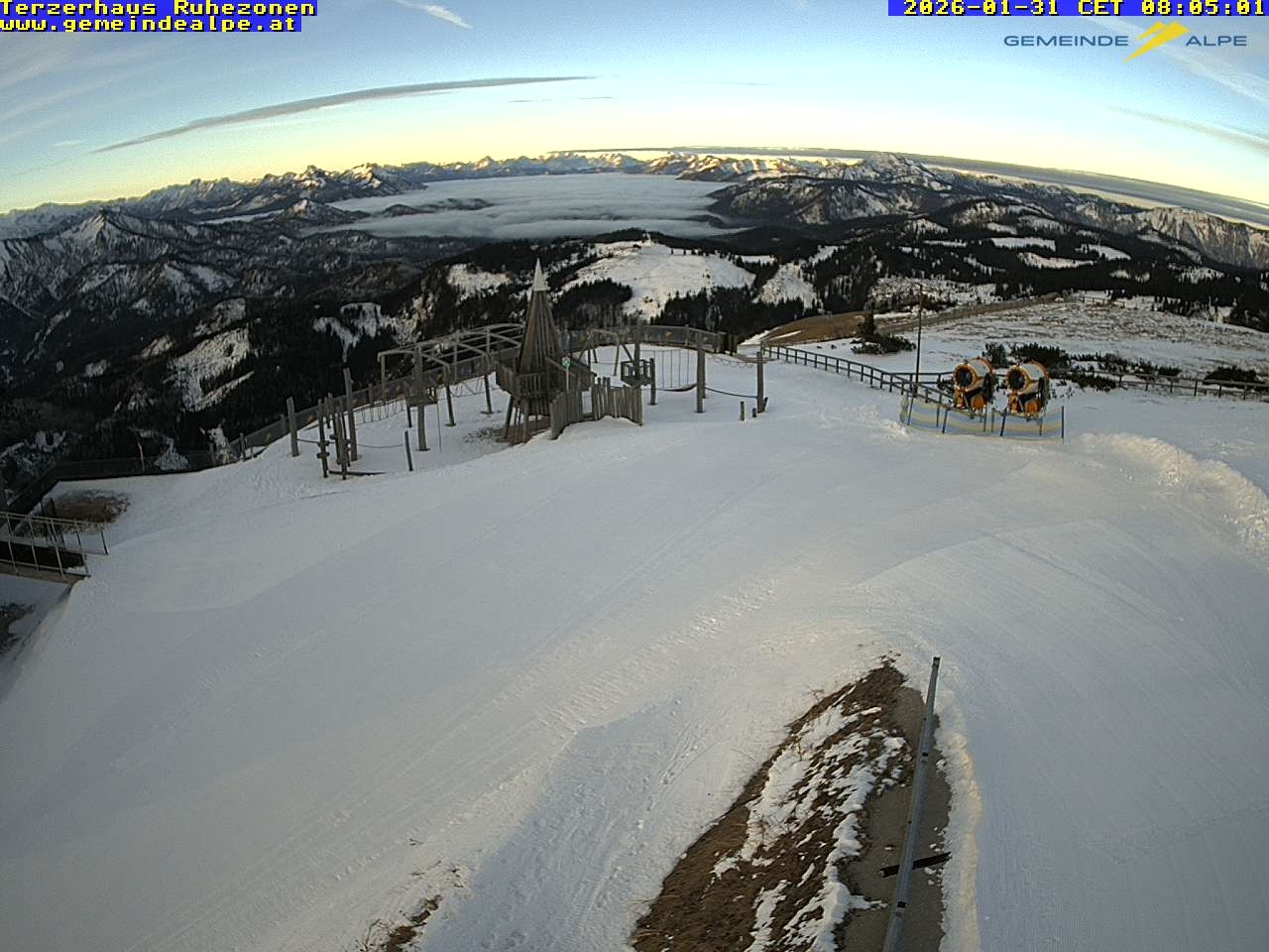 Archiv Foto Webcam Gemeindealpe Mitterbach Spielplatz / Terzerhaus