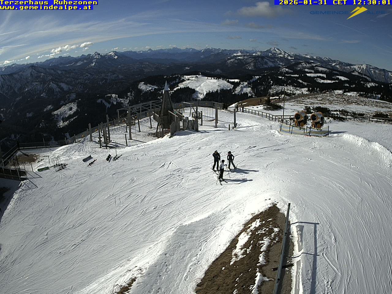 Archiv Foto Webcam Gemeindealpe Mitterbach Spielplatz / Terzerhaus