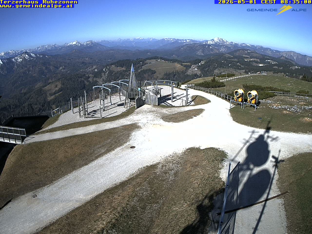 Archiv Foto Webcam Gemeindealpe Mitterbach Spielplatz / Terzerhaus