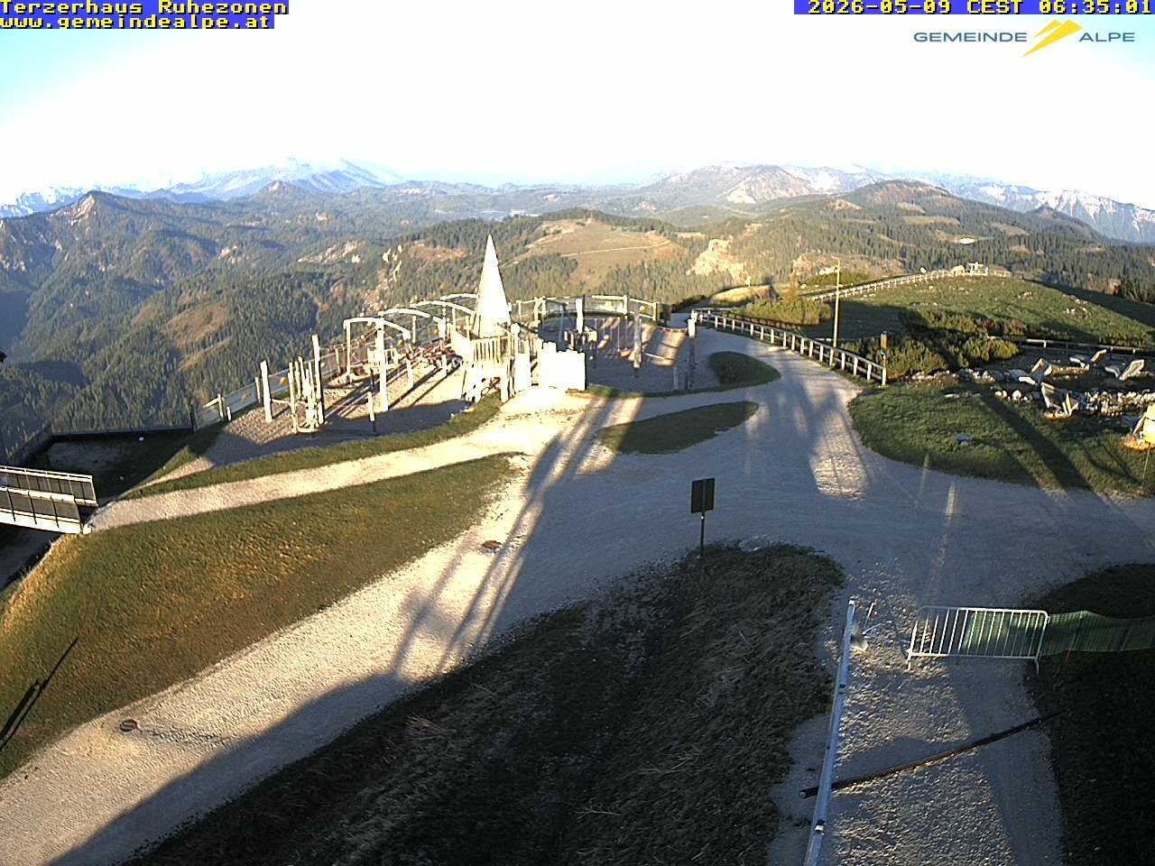 Archiv Foto Webcam Gemeindealpe Mitterbach Spielplatz / Terzerhaus