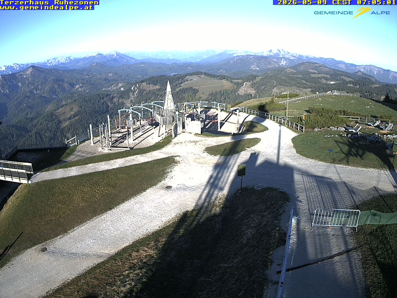 Archiv Foto Webcam Gemeindealpe Mitterbach Spielplatz / Terzerhaus