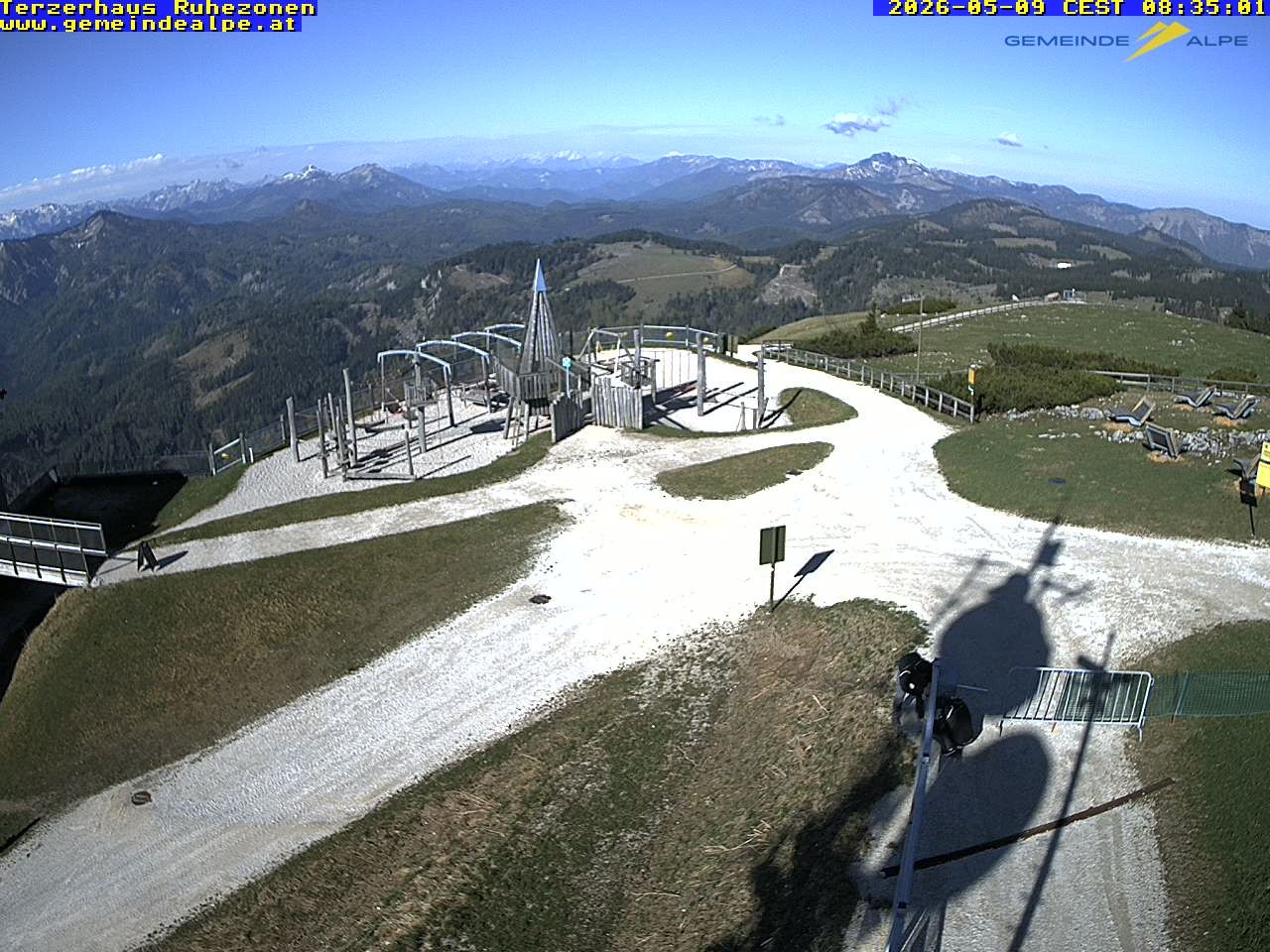 Archiv Foto Webcam Gemeindealpe Mitterbach Spielplatz / Terzerhaus