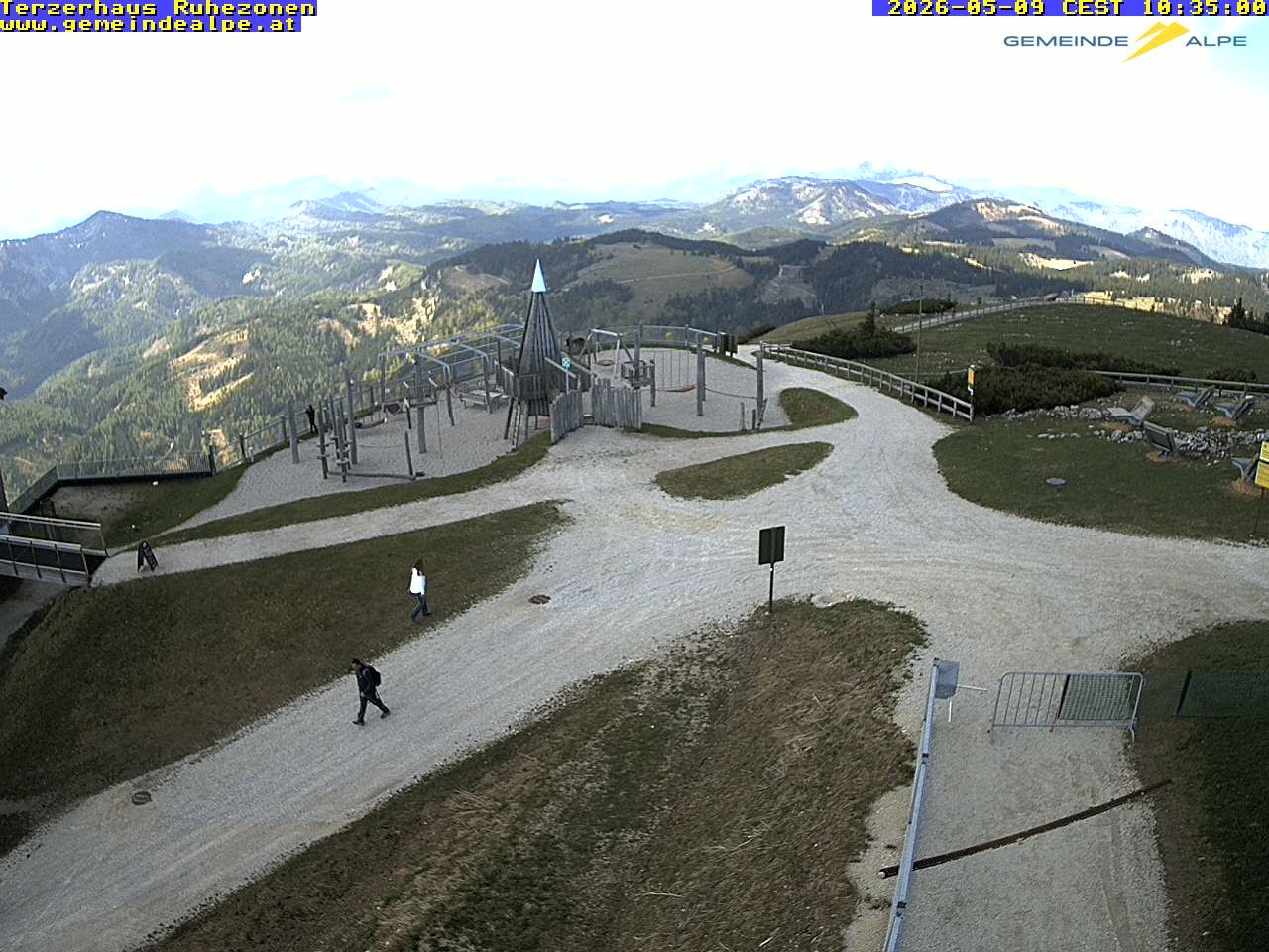 Archiv Foto Webcam Gemeindealpe Mitterbach Spielplatz / Terzerhaus