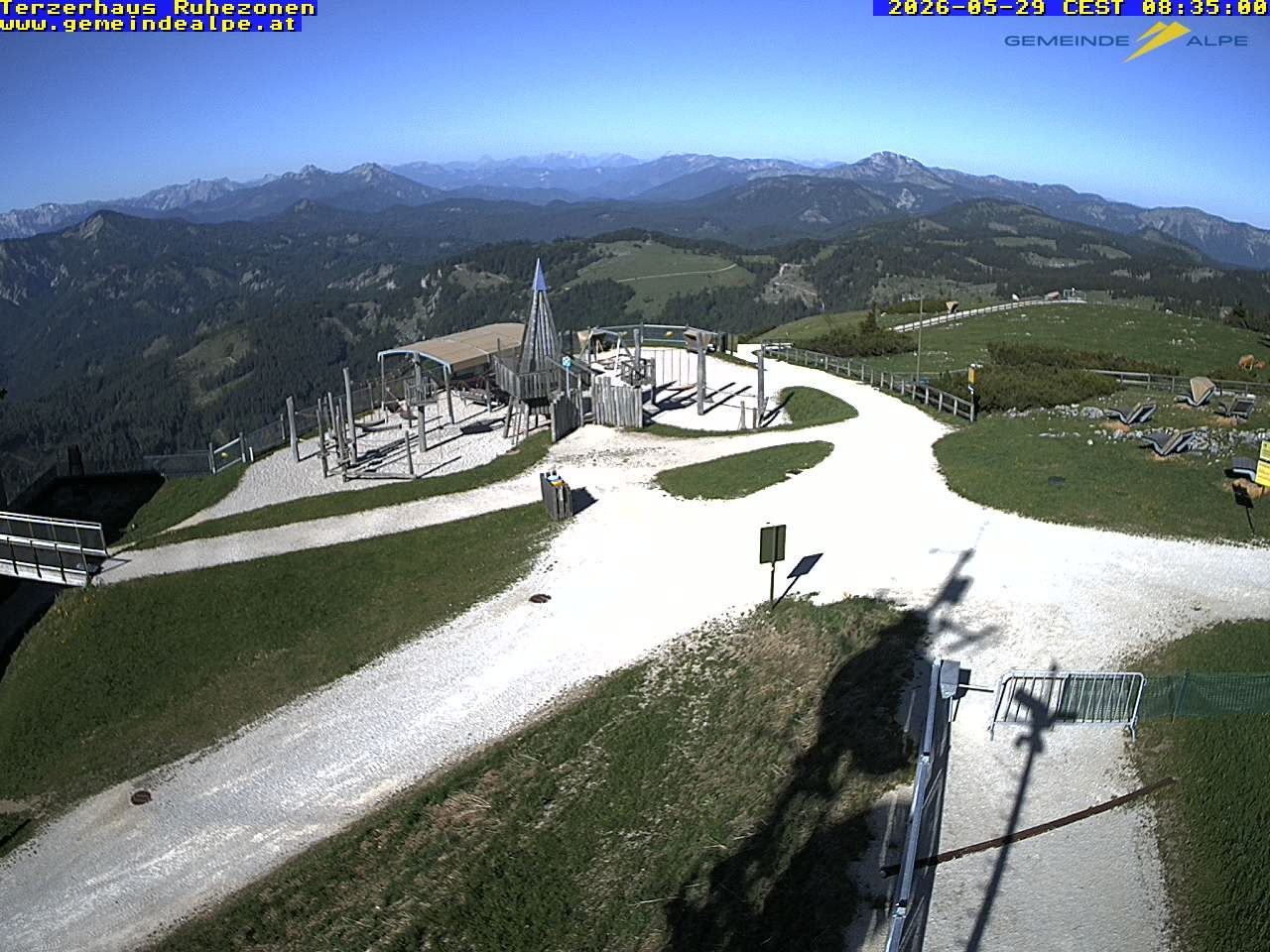 Archiv Foto Webcam Gemeindealpe Mitterbach Spielplatz / Terzerhaus