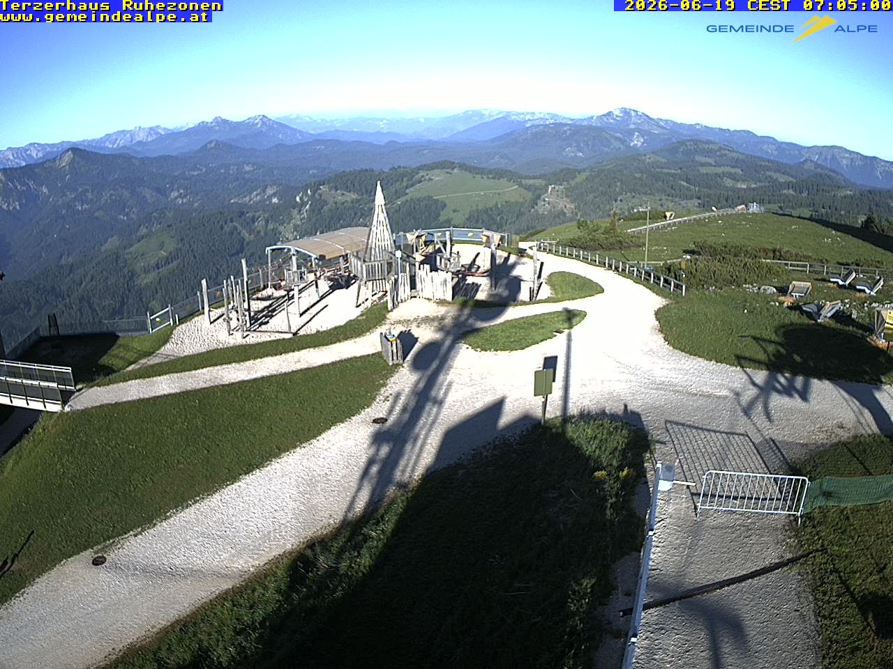 Archiv Foto Webcam Gemeindealpe Mitterbach Spielplatz / Terzerhaus