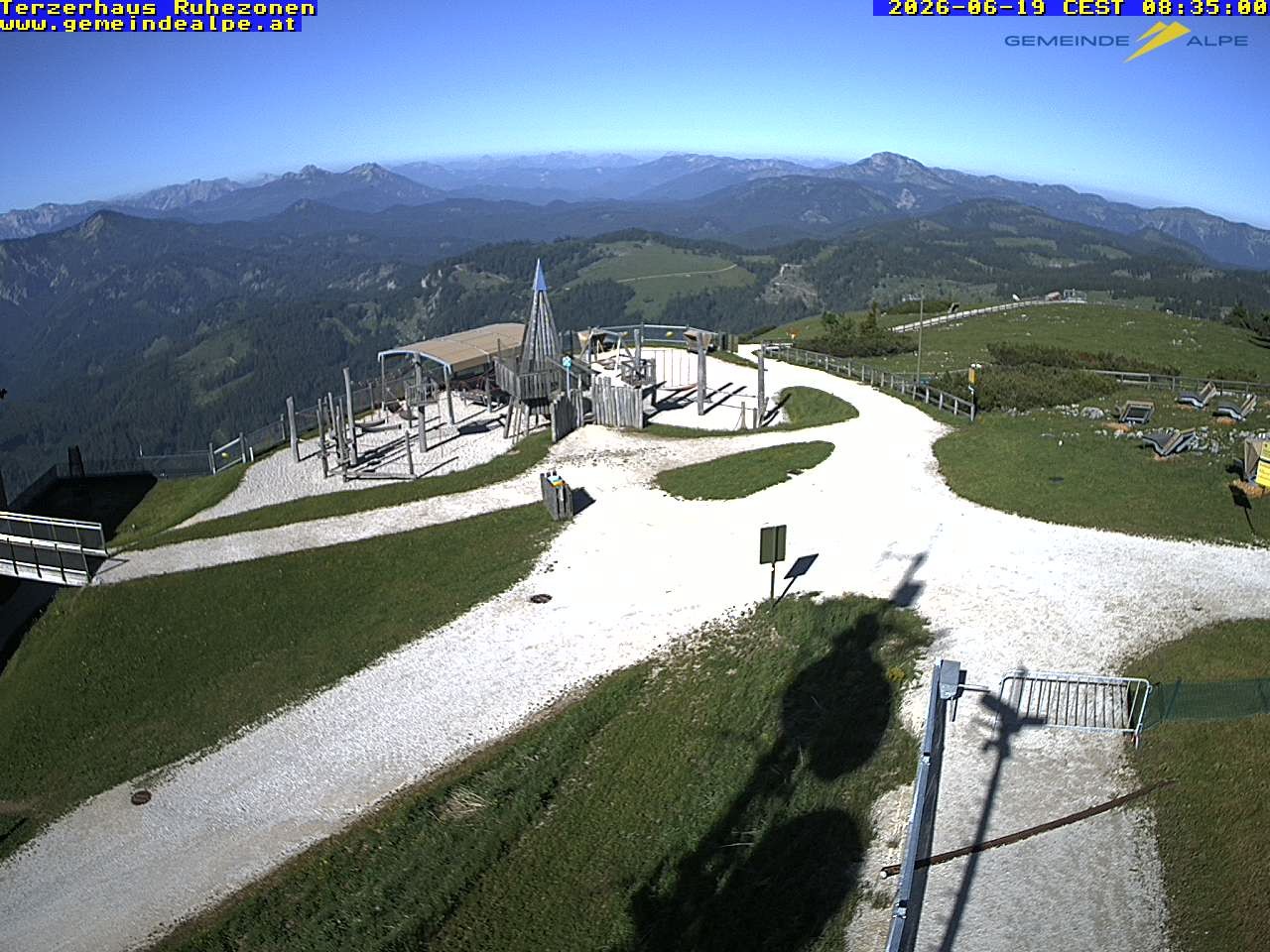Archiv Foto Webcam Gemeindealpe Mitterbach Spielplatz / Terzerhaus