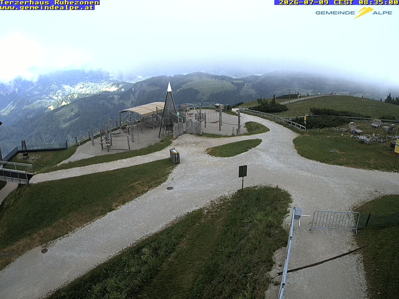 Archiv Foto Webcam Gemeindealpe Mitterbach Spielplatz / Terzerhaus