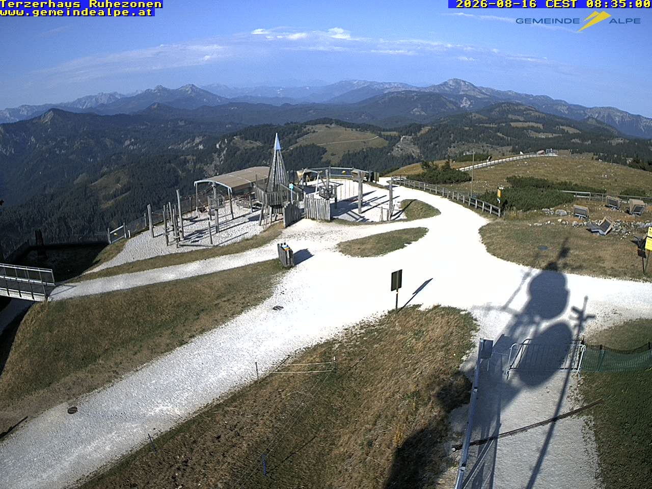 Archiv Foto Webcam Gemeindealpe Mitterbach Spielplatz / Terzerhaus