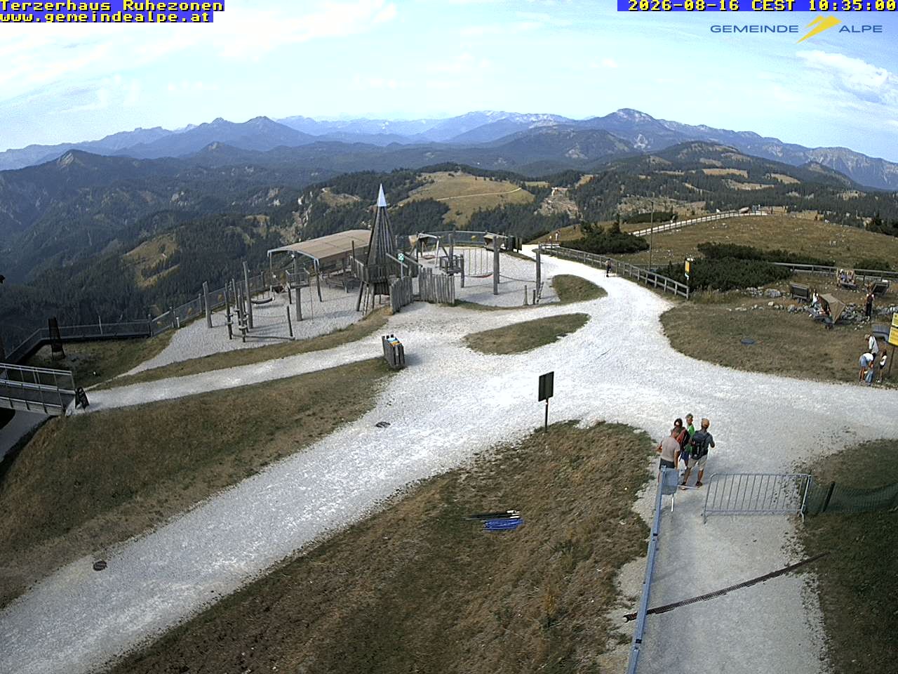 Archiv Foto Webcam Gemeindealpe Mitterbach Spielplatz / Terzerhaus