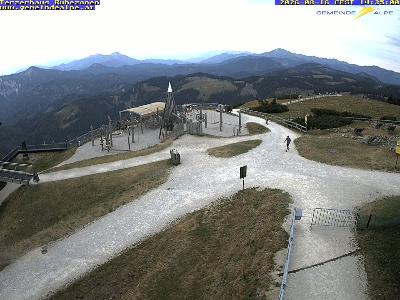 Archiv Foto Webcam Gemeindealpe Mitterbach Spielplatz / Terzerhaus