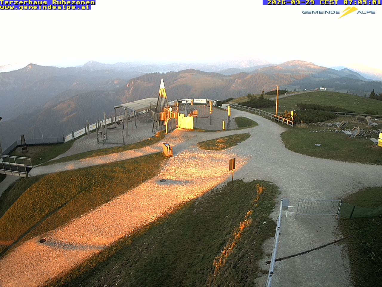 Archiv Foto Webcam Gemeindealpe Mitterbach Spielplatz / Terzerhaus