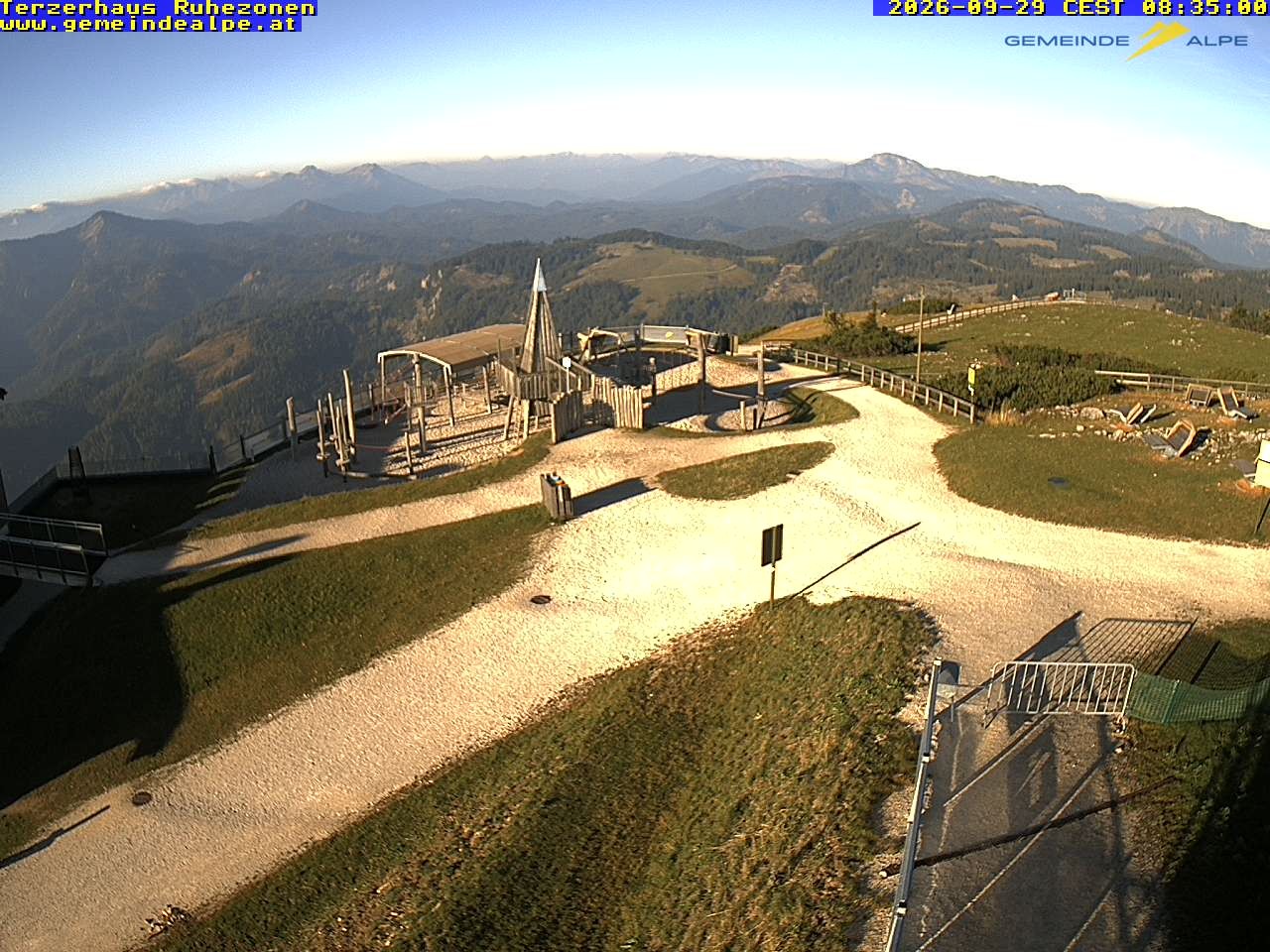 Archiv Foto Webcam Gemeindealpe Mitterbach Spielplatz / Terzerhaus
