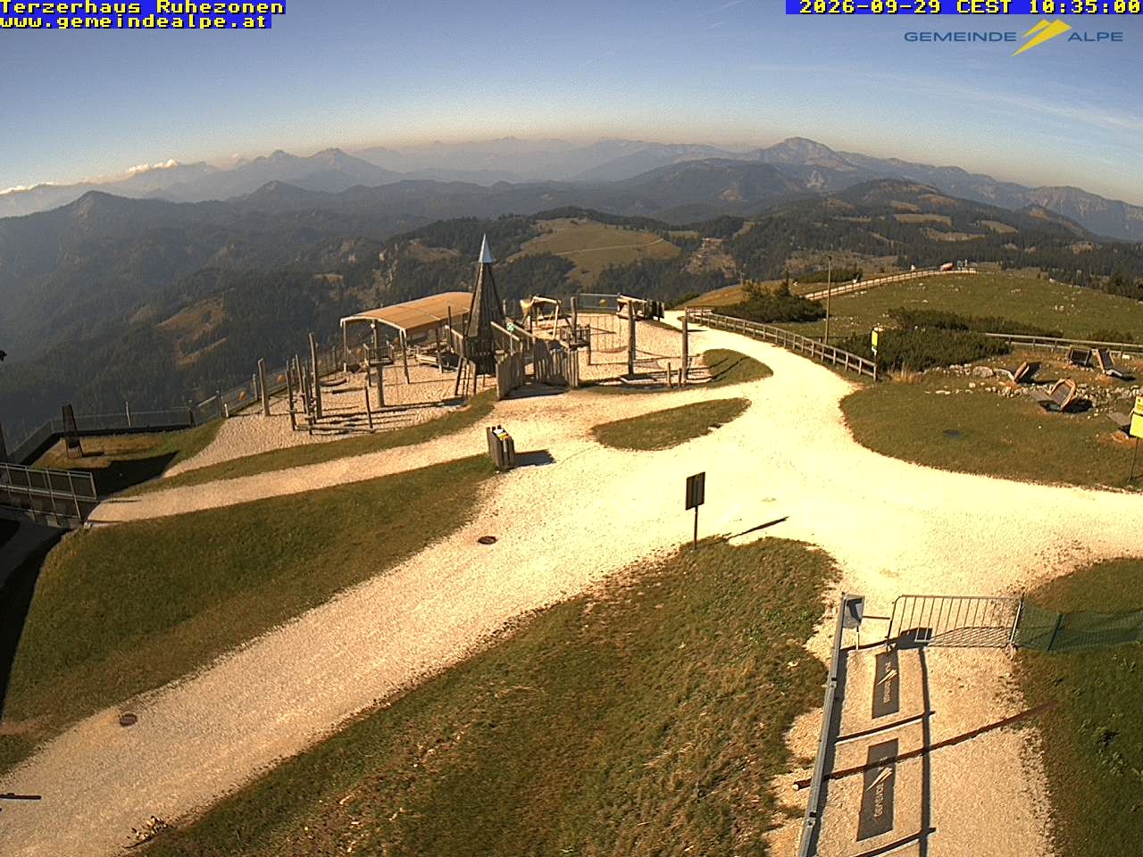 Archiv Foto Webcam Gemeindealpe Mitterbach Spielplatz / Terzerhaus