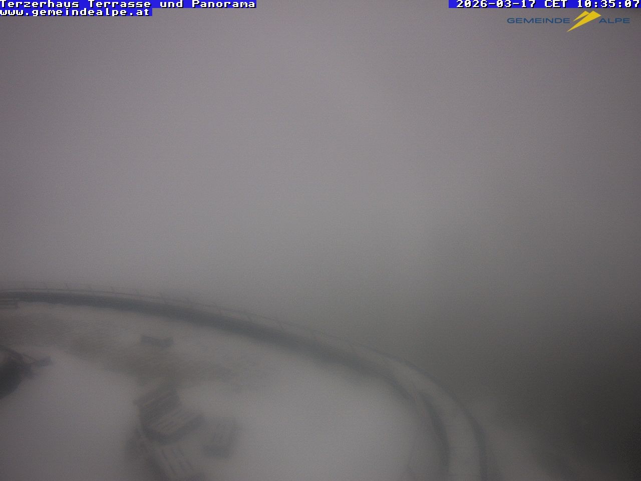 Archiv Foto Webcam Panoramablick Terzerhaus Terrasse Gemeindealpe Mitterbach