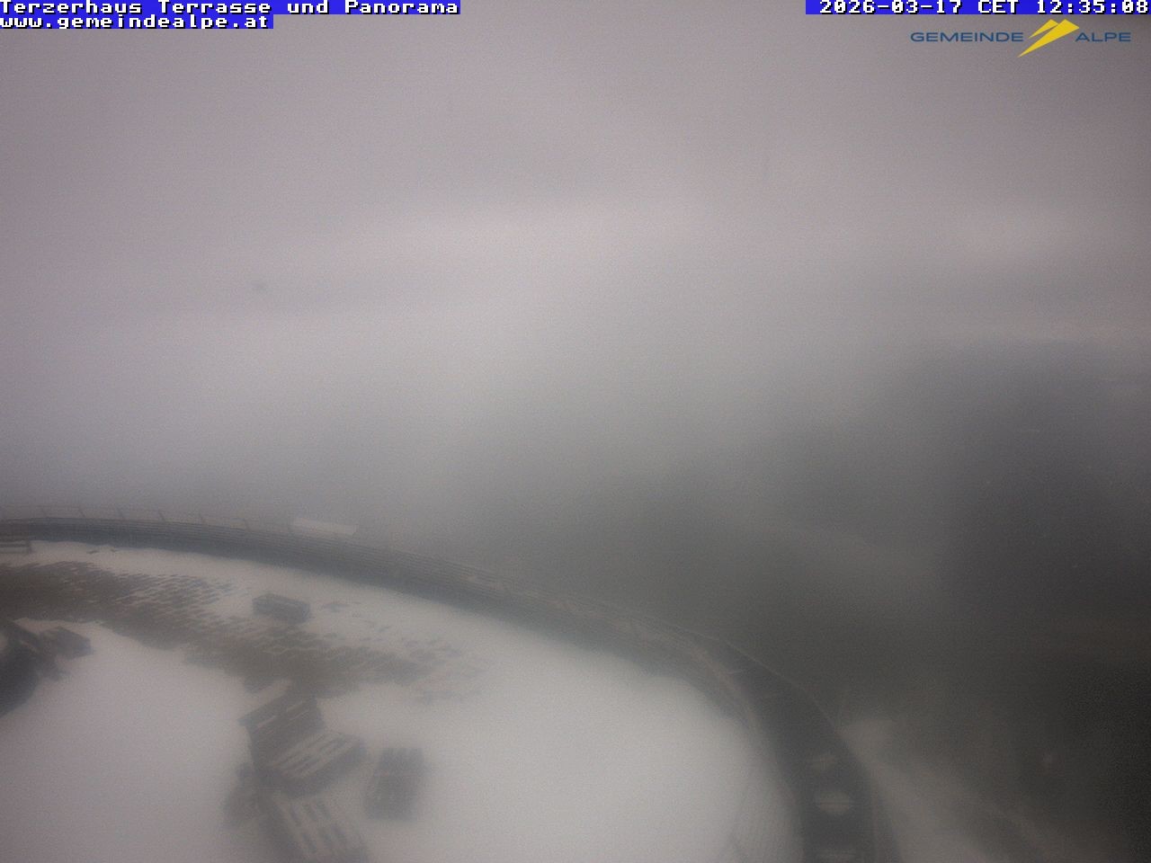 Archiv Foto Webcam Panoramablick Terzerhaus Terrasse Gemeindealpe Mitterbach
