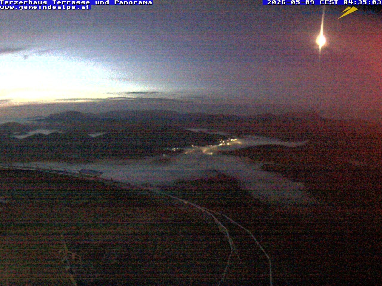 Archiv Foto Webcam Panoramablick Terzerhaus Terrasse Gemeindealpe Mitterbach