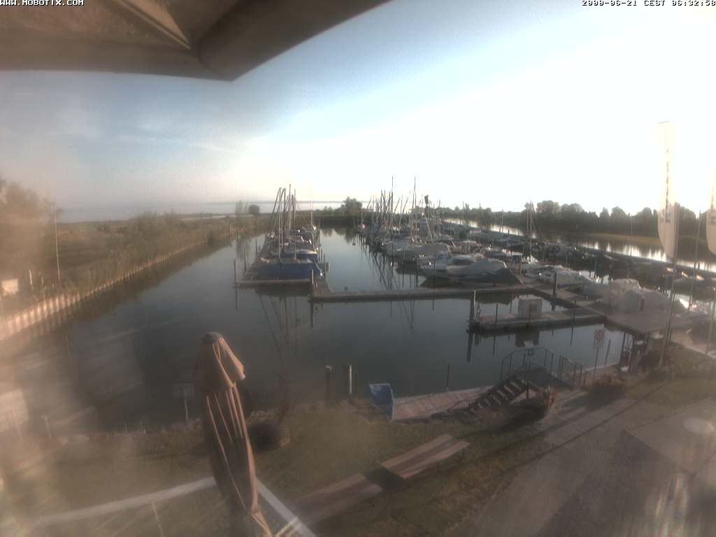 Archived image Webcam Marina Rheinhof Altenrhein at Lake Constance