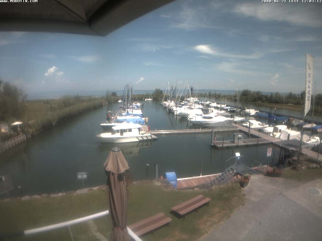 Archived image Webcam Marina Rheinhof Altenrhein at Lake Constance