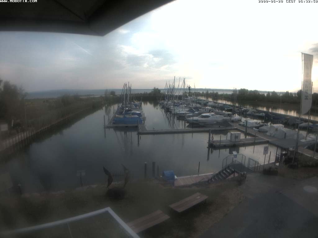 Archived image Webcam Marina Rheinhof Altenrhein at Lake Constance