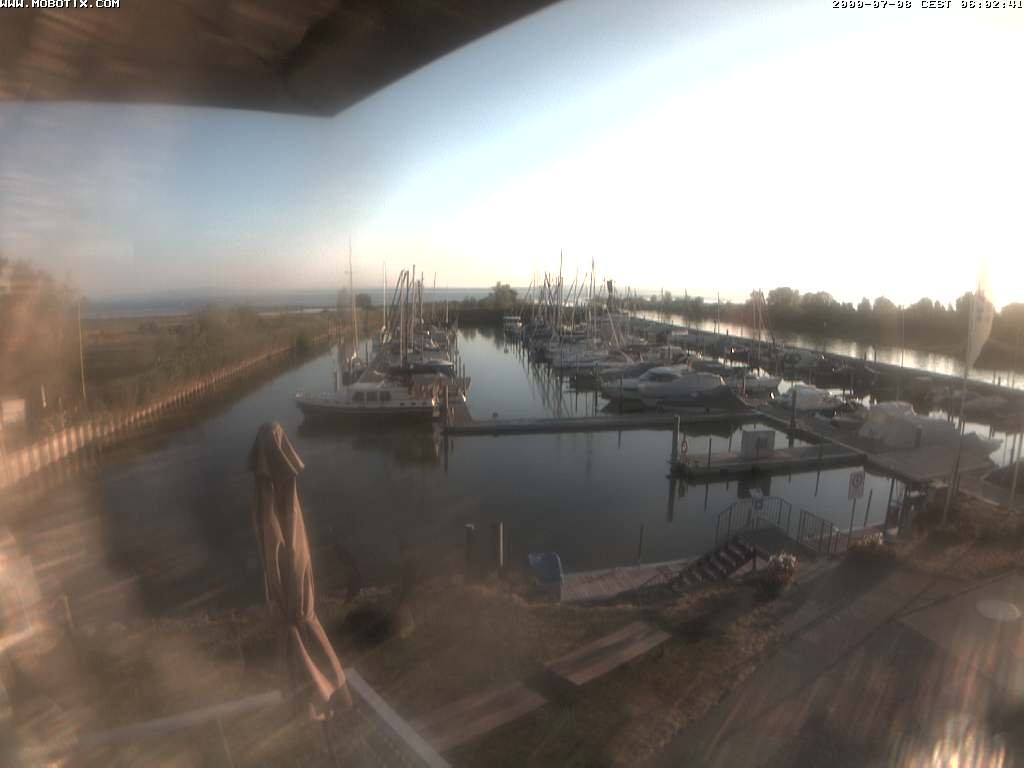 Archived image Webcam Marina Rheinhof Altenrhein at Lake Constance