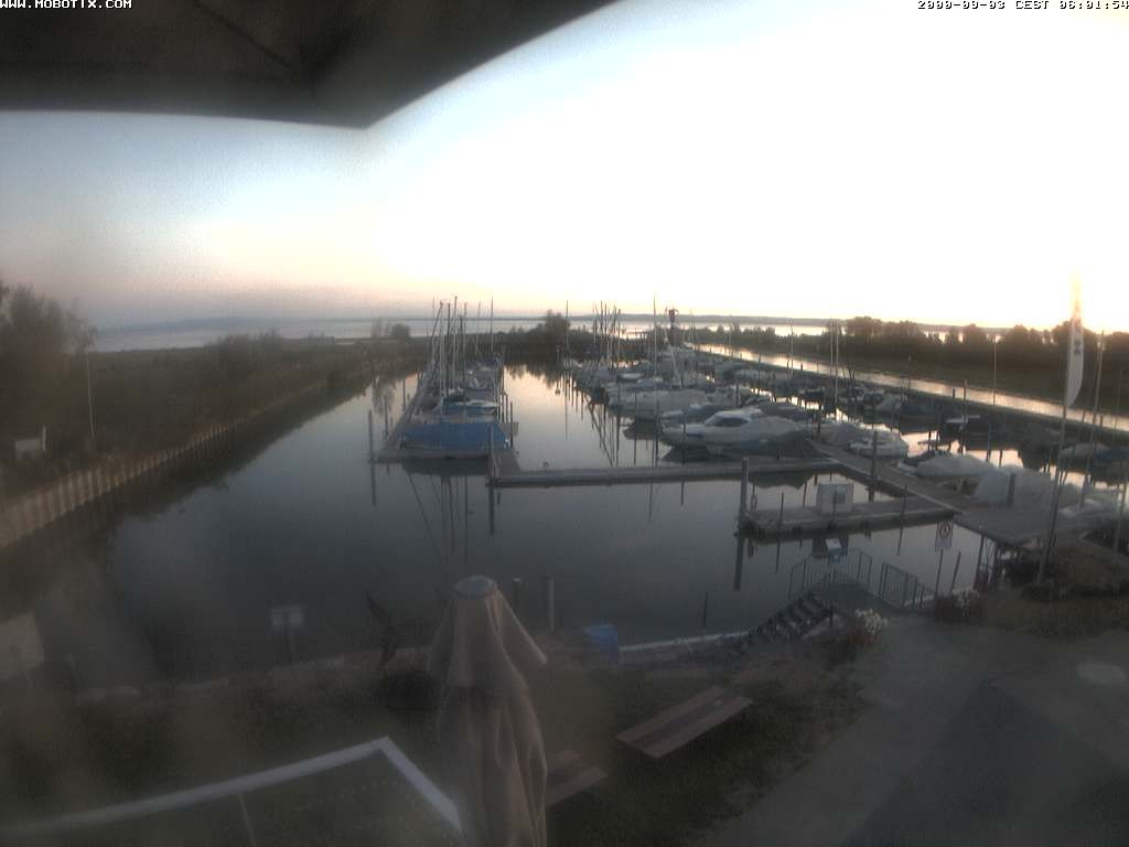 Archived image Webcam Marina Rheinhof Altenrhein at Lake Constance