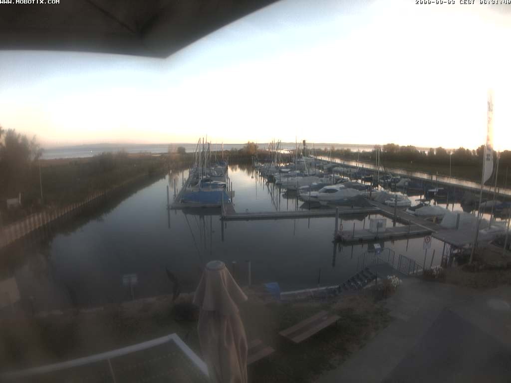 Archived image Webcam Marina Rheinhof Altenrhein at Lake Constance