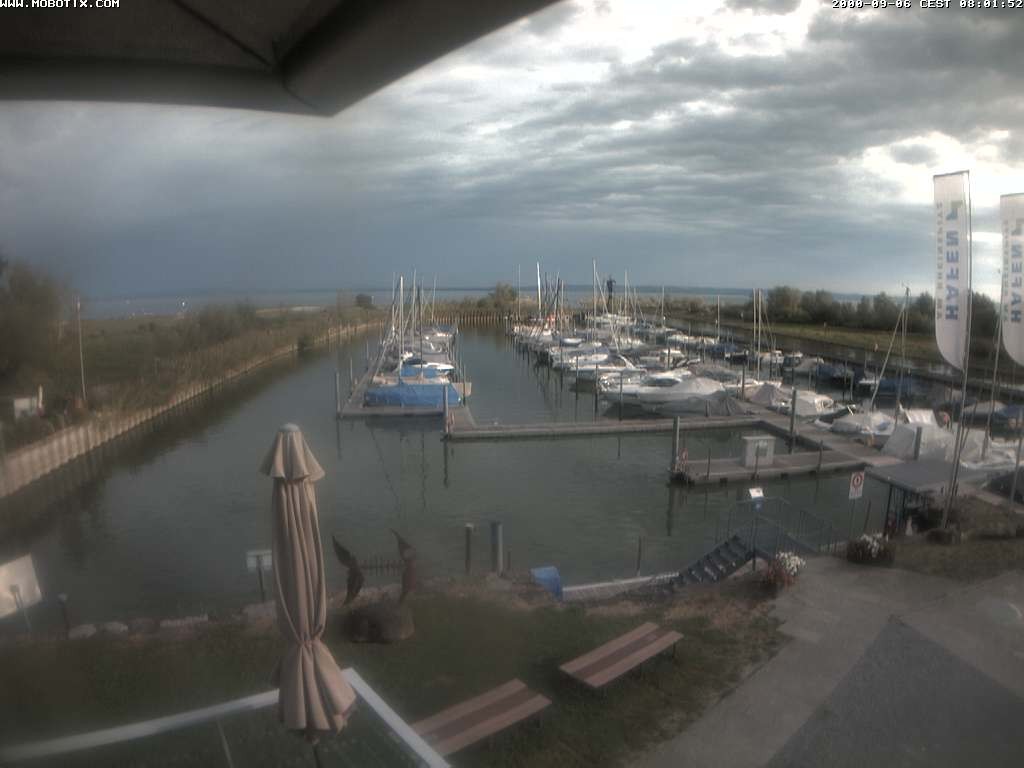 Archived image Webcam Marina Rheinhof Altenrhein at Lake Constance