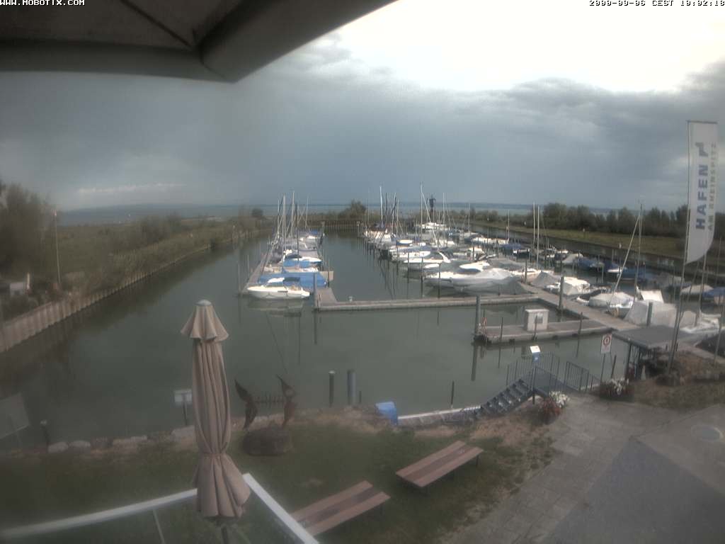 Archived image Webcam Marina Rheinhof Altenrhein at Lake Constance