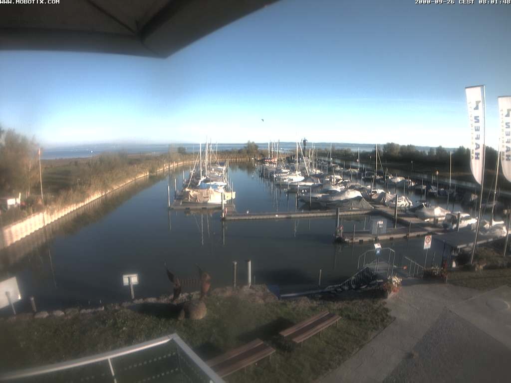 Archived image Webcam Marina Rheinhof Altenrhein at Lake Constance