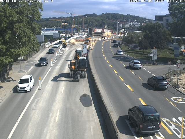 Archiv Foto Webcam B10 bei Ulm