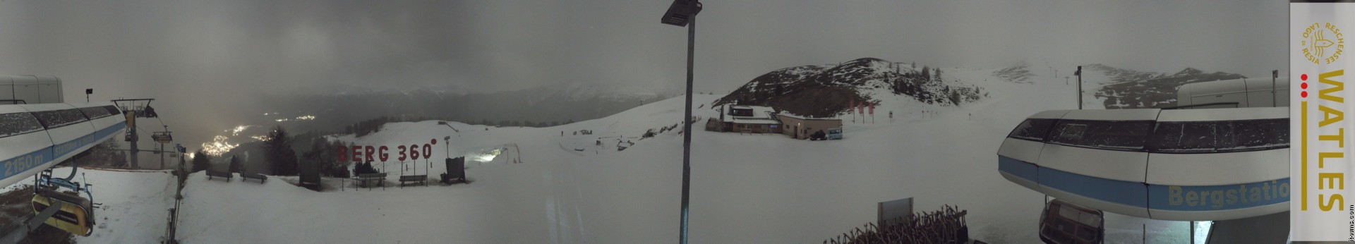 Archived image Webcam Panoramic view from mountain hut Plantapatsch in Watles (South Tyrol)
