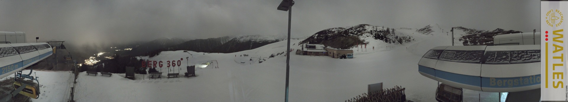 Archived image Webcam Panoramic view from mountain hut Plantapatsch in Watles (South Tyrol)