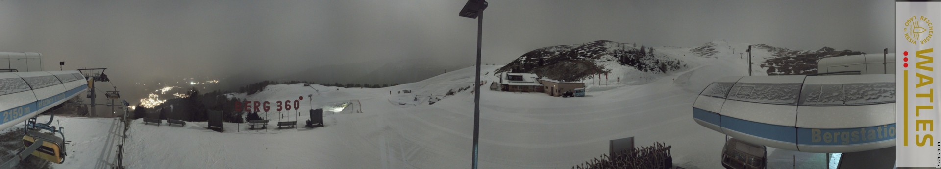 Archived image Webcam Panoramic view from mountain hut Plantapatsch in Watles (South Tyrol)