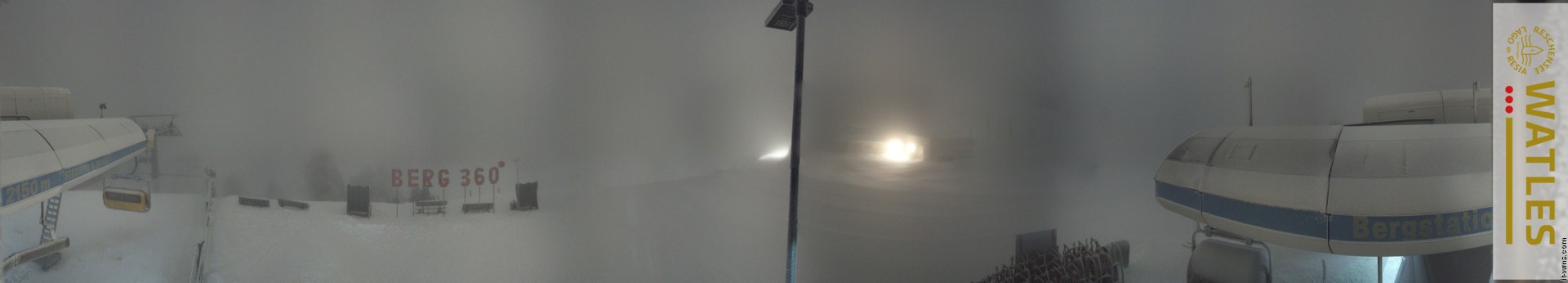 Archived image Webcam Panoramic view from mountain hut Plantapatsch in Watles (South Tyrol)